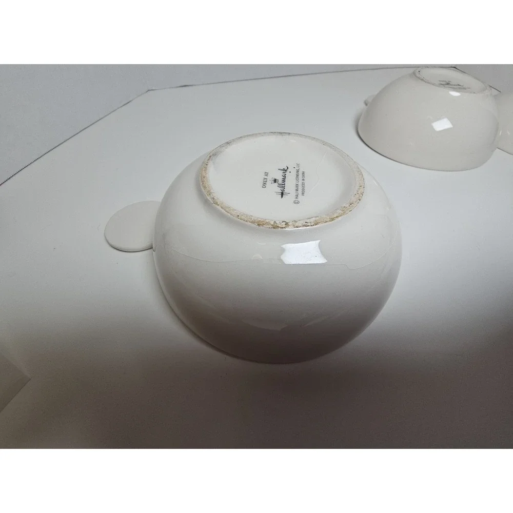 Hallmark Snowflake Nesting Ceramic Measuring Cups Set Of‎ 3